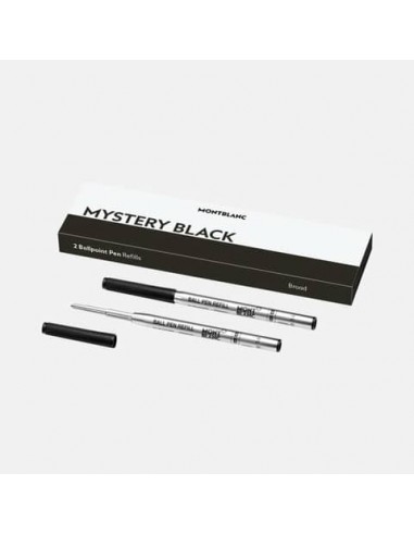 Refill per penne a sfera Montblanc punta broad - nero - conf. 2 pezzi - MB128212