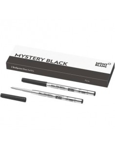 Refill per penne a sfera Montblanc punta fine - nero - conf. 2 pezzi - MB128210