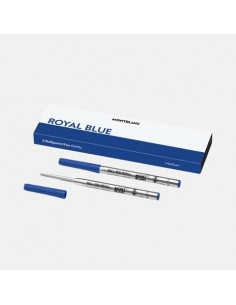 Refill per penne a sfera Montblanc punta media - blu - conf. 2 pezzi - MB128214