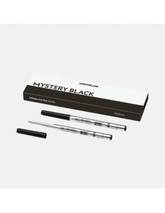 Refill per penne a sfera Montblanc punta media - nero - blister 2 pezzi - MB128211