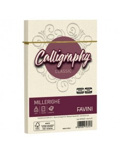 Busta Favini Millerighe formato 12x18 cm 100 g - conf. 25 pz - colore avorio A57Q427
