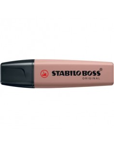 Evidenziatori Stabilo Boss Nature Colors colore fava di cacao - conf. 10 pezzi - 70/165