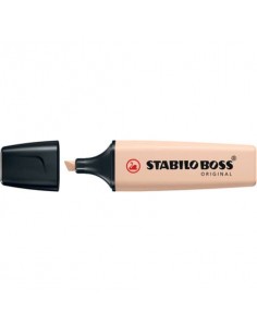 Evidenziatori Stabilo Boss Nature Colors colore sabbia - conf. 10 pezzi - 70/186