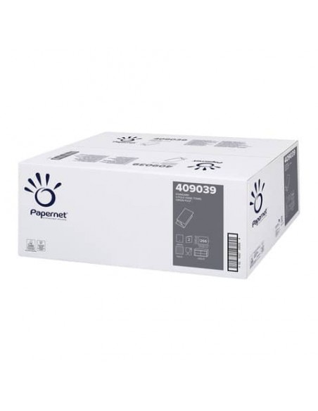 Asciugamani piegati Papernet - conf. 15 pz - formato 21x22 cm - 409039