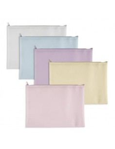 Busta Plastibor con ZIP in EVA colori pastello - A4 P0433190