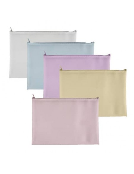 Busta Plastibor con ZIP in EVA colori pastello - A5 P0432890