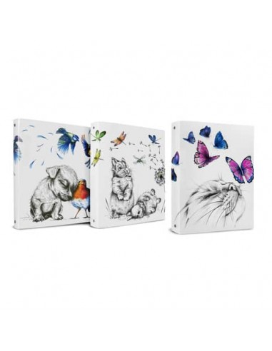 Raccoglitore ad anelli diametro 25 mm in PP a lastra stampato - Icon Friends P3625190