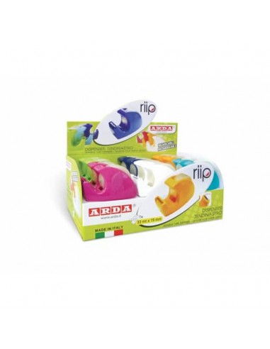 Espositore 24 dispenser tendinastro Arda  RIIP - colori assortiti - nastro incluso - C1347TL