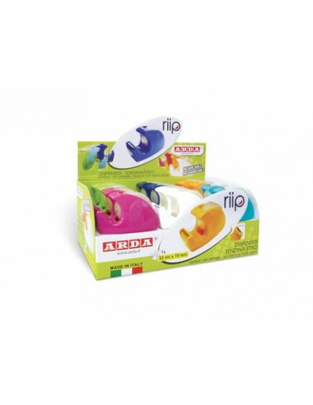 Espositore 24 dispenser tendinastro Arda  RIIP - colori assortiti - nastro incluso - C1347TL