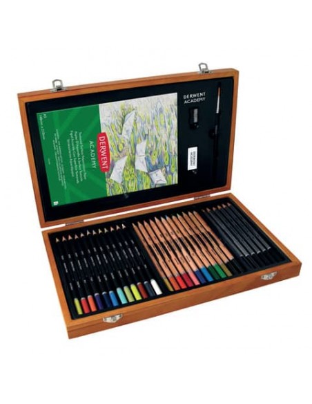 Matite artistiche Derwent Academy - conf. 35 pz - colori assortiti - 2300147