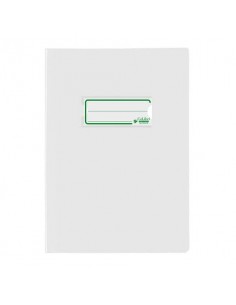 Copriquaderno A5 Colibrì con portanome e salva angoli - laccato - PE180 - conf. 24 pz - bianco - 400184659