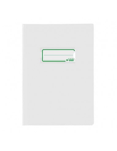 Copriquaderno A5 Colibrì con portanome e salva angoli - laccato - PE180 - conf. 24 pz - bianco - 400184659