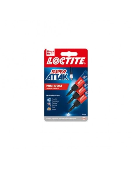 Colla Loctite Super Attak - conf. 24 pz Mini Dosi 2631597