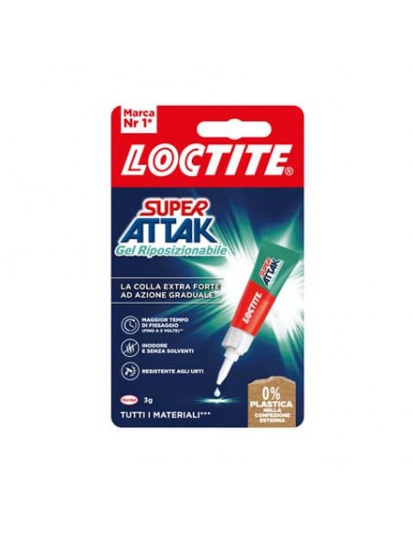 Espositore 24 colle Loctite Super Attak in gel riposizionabile 3 g - 2943086