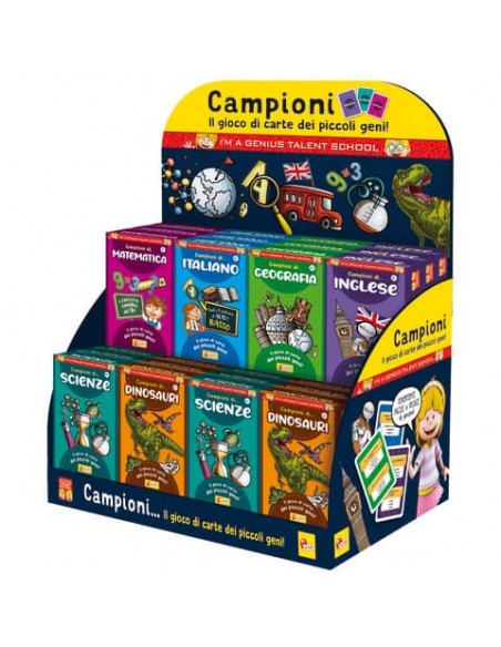 Espositore 36 giochi in scatola Lisciani I'm a Genius assortiti 92888