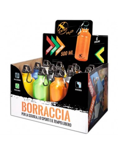 Espositore 12 borracce Nikoffice X-one activity - capacità 500 ml 57NIK001