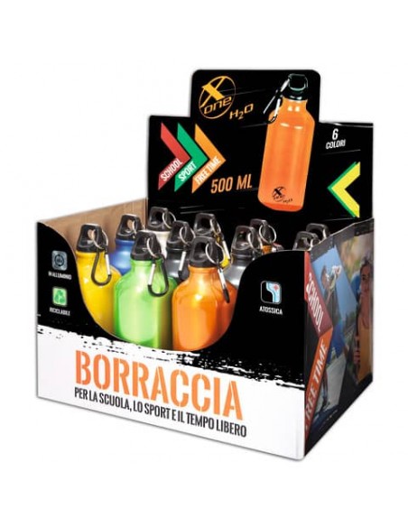 Espositore 12 borracce Nikoffice X-one activity - capacità 500 ml 57NIK001