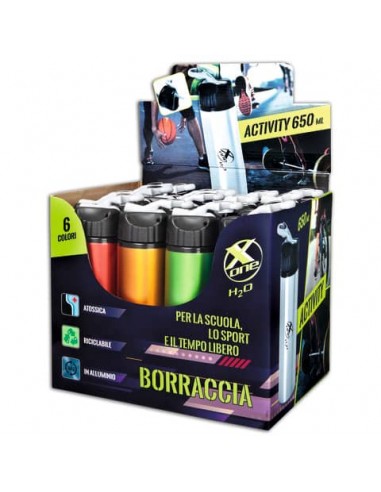 Espositore 12 borracce Nikoffice X-one activity - capacità 650 ml 57NIK002