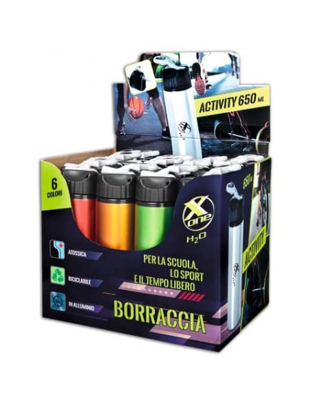 Espositore 12 borracce Nikoffice X-one activity - capacità 650 ml 57NIK002