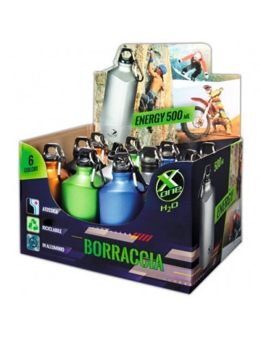 Espositore 12 borracce Nikoffice X-one energy forma triangolare - capacità 500 ml - 57NIK004
