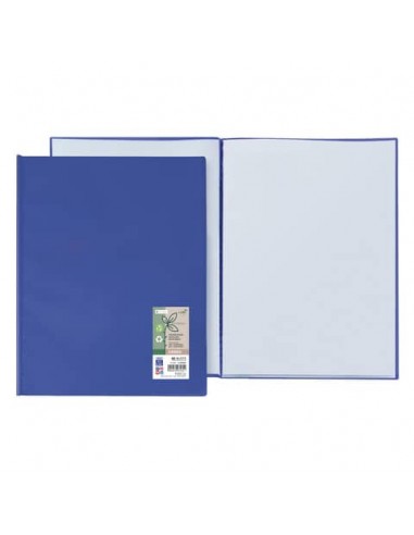 Portalistini Sei Rota Ermes in PP riciclato buccia d'arancia 22x30 cm blu 40 buste - 57294007