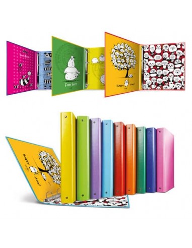 Raccoglitore in Stratopan Sei Rota Raggio A4 fantasie assortite - 4 anelli R30 mm - Comics - 36703899