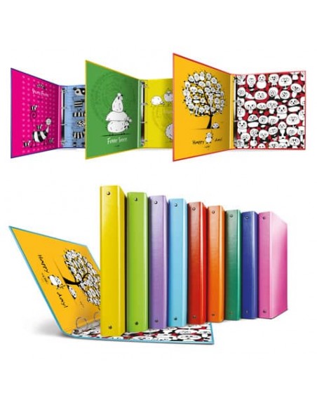 Raccoglitore in Stratopan Sei Rota Raggio A4 fantasie assortite - 4 anelli R30 mm - Comics - 36703899