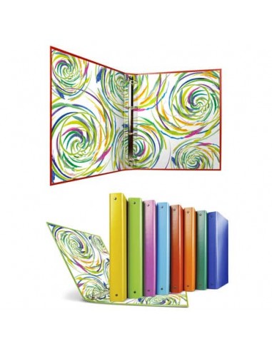 Raccoglitore in Stratopan Sei Rota Raggio A4 fantasie assortite - 4 anelli R30 mm - Girandola - 36703599