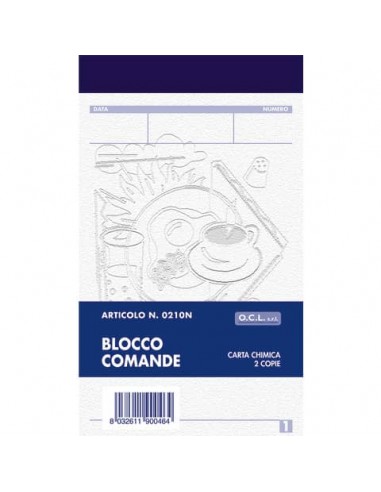 Blocco comande O.C.L. 9x15 cm 25x2 copie - 0210N