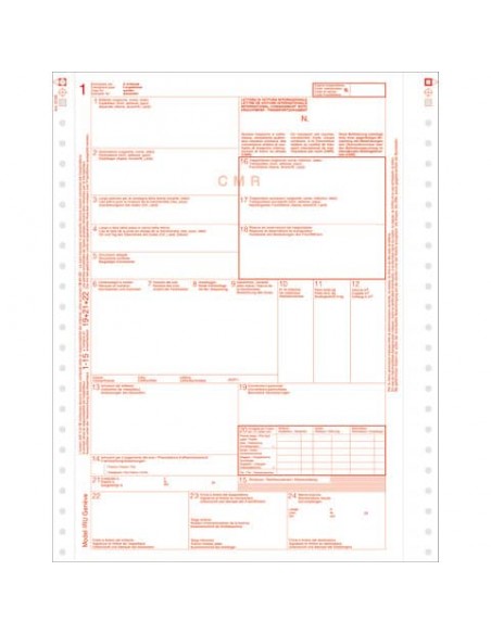 Lettera di vettura internazionale CMR O.C.L. 24x30