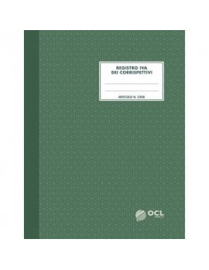 Registro IVA dei corrispettivi numerato 1/31 O.C.L. 16 fogli - 0508