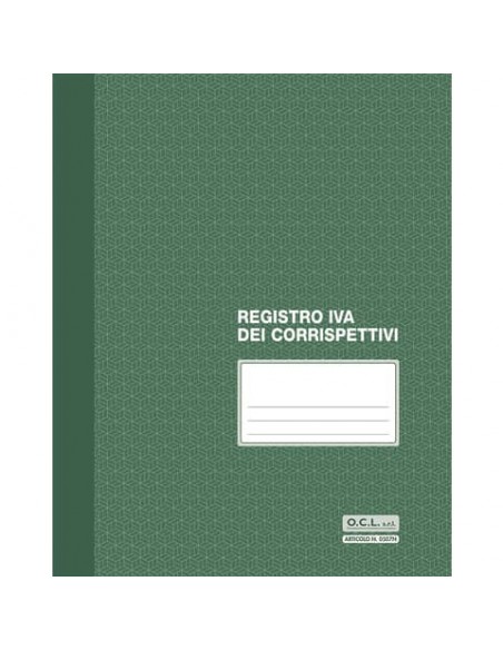 Registro IVA corrispettivi numerato 1/15 O.C.L. - 23