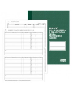 Registro sicurezza e controlli per la prevenzione incendi O.C.L. 48 pagine - 1055N