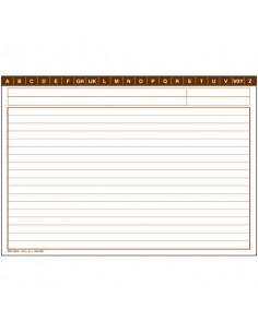 Schede rigate O.C.L. formato 21x14