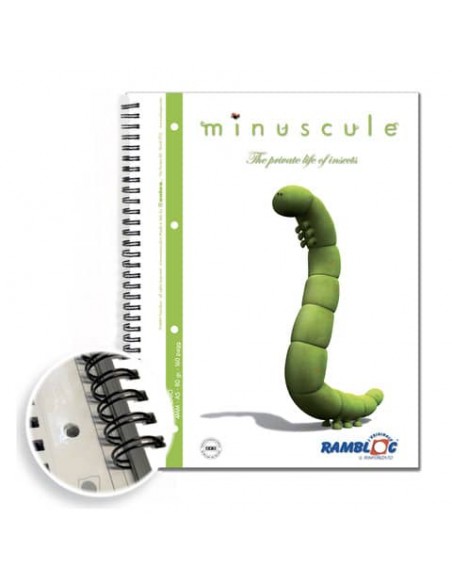 Blocco Spiralato rinforzato Minuscule A5 - 80 g - conf. da 6 pz - rigatura 4 mm - 90524229