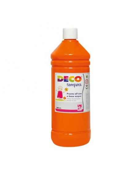 Tempera Deco in flacone da 500 ml arancio PF550/17