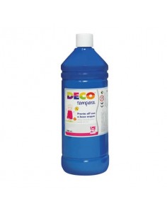 Tempera Deco in flacone da 500 ml blu cyan PF550/21