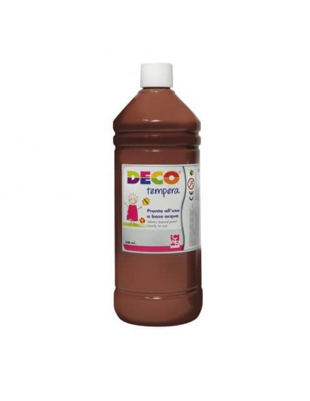 Tempera Deco in flacone da 500 ml marrone PF550/28