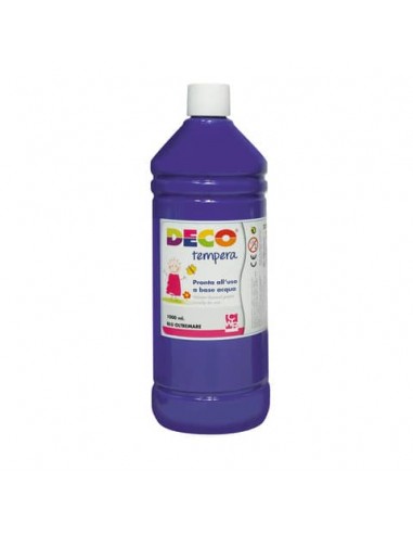Tempera Deco in flacone da 1000 ml blu oltremare 08808/10