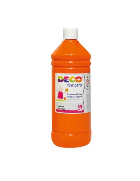 Tempera Deco in flacone da 1000 ml arancio 08808/17