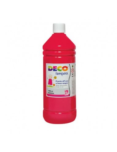 Tempera Deco in flacone da 1000 ml magenta 08808/25