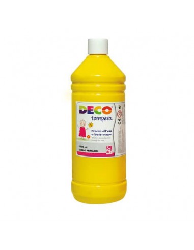Tempera Deco in flacone da 1000 ml giallo primario 08808/26
