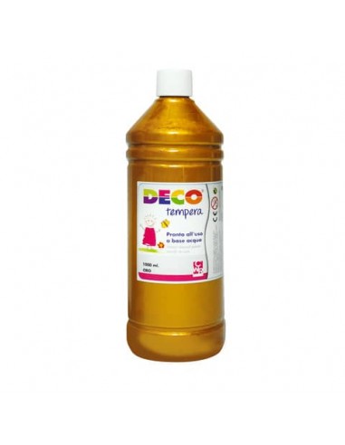Tempera Deco in flacone da 1000 ml oro 08808/40