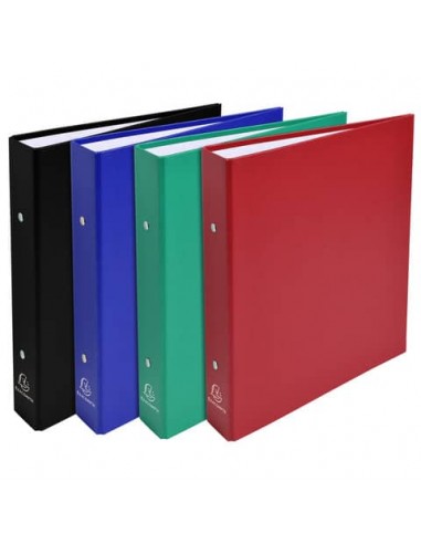 Raccoglitori foderati PPL Exacompta 23x21 cm - anelli tondi Ø 25 mm colori assortiti - 51070E