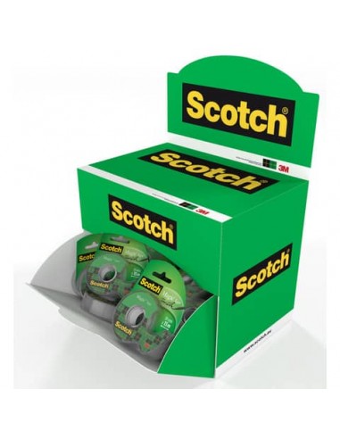 Espositore 72 nastri adesivi Scotch® Magic maxi chiocciola - 19 mm x 15 m - 7100131818