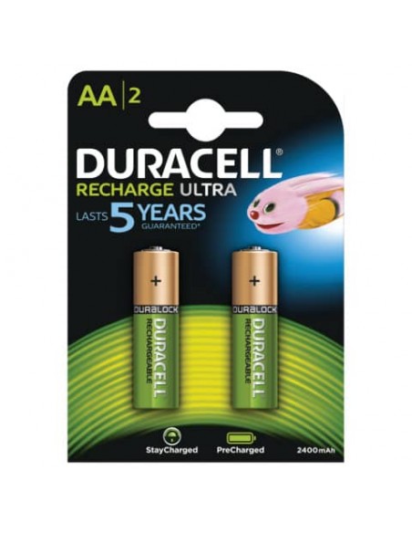 Batterie ricaricabili Duracell Precaricata Stilo 2400 mAh AA DU74