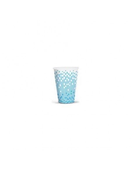 Bicchieri in CARTA+PE bianchi serigrafati ''BRIO'' conf. 50 pz - 210 ml / 7 oz - 42197