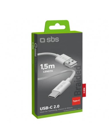 Cavo in tessuto SBS USB-A e USB-C - lunghezza 1
