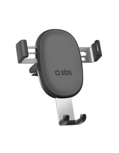 Supporto smartphone universale a clip SBS da bocchetta aerazione con funzione gravity nero - TESUPPCLIPGRAVK