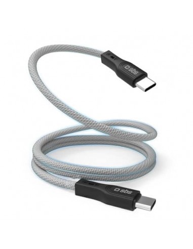 Cavo magnetico SBS 60W Type-C - lunghezza 1 m - grigio TECABLETCCMAG